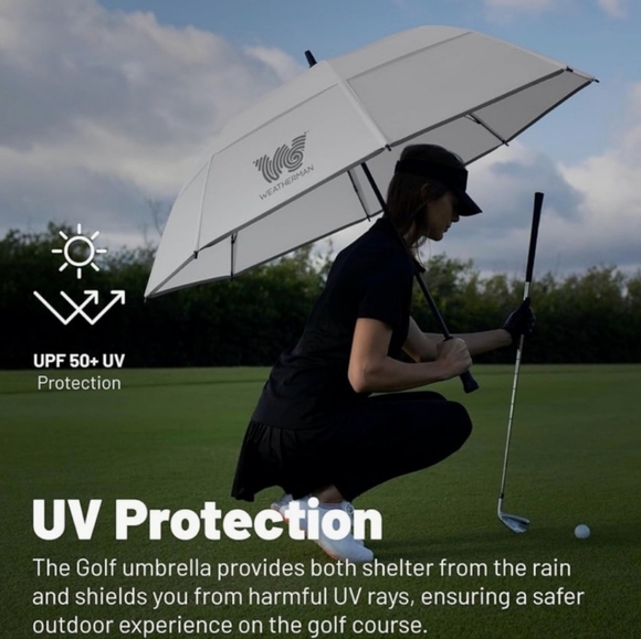 NEW 68” Weatherman x DK Danielle Kang Limited Edition Golf Umbrella Windproof - Picture 11 of 11
